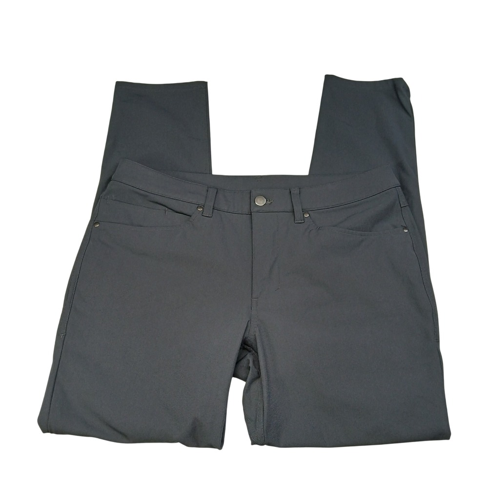 Lululemon ABC Pant Slim-Fit 32 Mens Dark Grey Warpstreme 5-Pocket Trousers